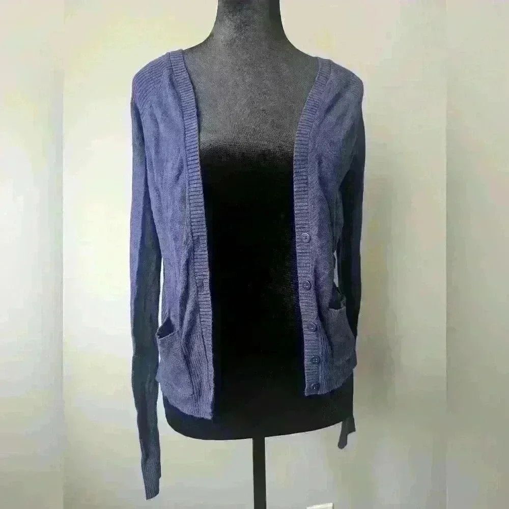 SO Cropped Blue Cardigan